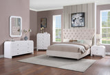 Artisto Contemporary Night Stand with Rich Ash Veneer Finish and Dual Handle Options for Style