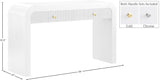 Artisto Contemporary Console Table with Elegant Ash Veneer Finish and Versatile Handle Options