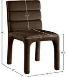 Kai Dining Chair Set of 2 - Luxurious Velvet Upholstery with Channel Tufting for Ultimate Comfort
