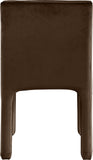 Kai Dining Chair Set of 2 - Luxurious Velvet Upholstery with Channel Tufting for Ultimate Comfort