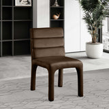 Kai Dining Chair Set of 2 - Luxurious Velvet Upholstery with Channel Tufting for Ultimate Comfort