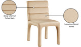 Kai Dining Chair Set of 2 - Luxurious Velvet Upholstery with Channel Tufting for Ultimate Comfort