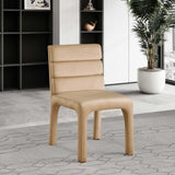 Kai Dining Chair Set of 2 - Luxurious Velvet Upholstery with Channel Tufting for Ultimate Comfort