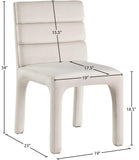 Kai Dining Chair Set of 2 - Luxurious Velvet Upholstery with Channel Tufting for Ultimate Comfort