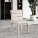 Kai Dining Chair Set of 2 - Luxurious Velvet Upholstery with Channel Tufting for Ultimate Comfort