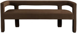 Athena Velvet Contemporary Bench - Luxurious Seating Solution for Modern Living Spaces, 66.5" Wide