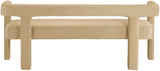 Athena Velvet Contemporary Bench - Luxurious Seating Solution for Modern Living Spaces, 66.5" Wide