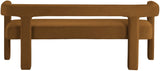 Athena Velvet Contemporary Bench - Luxurious Seating Solution for Modern Living Spaces, 66.5" Wide