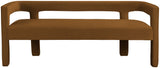 Athena Velvet Contemporary Bench - Luxurious Seating Solution for Modern Living Spaces, 66.5" Wide