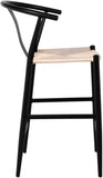 Beck Mid Century Modern Stool Set - Stylish Textured Seats with Sleek Black Metal Legs for Any Room