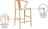 Beck Mid Century Modern Stool Set - Stylish Textured Seats with Sleek Black Metal Legs for Any Room