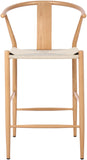 Beck Mid Century Modern Stool Set - Stylish Textured Seats with Sleek Black Metal Legs for Any Room