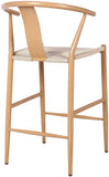 Beck Mid Century Modern Stool Set - Stylish Textured Seats with Sleek Black Metal Legs for Any Room