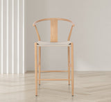 Beck Mid Century Modern Stool Set - Stylish Textured Seats with Sleek Black Metal Legs for Any Room
