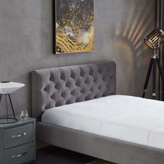 Bailey Velvet Upholstered Platform Bed