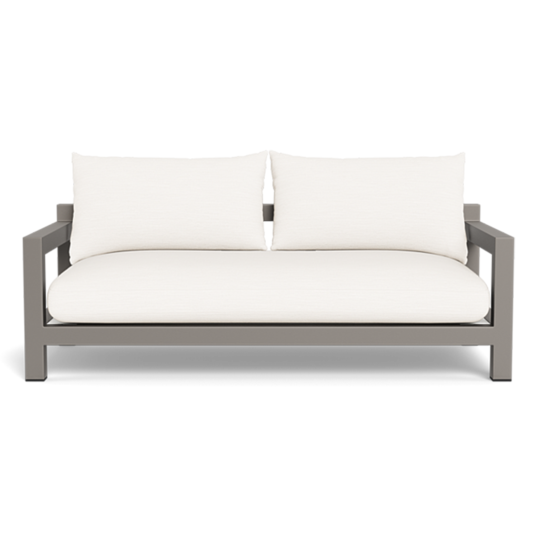 Pacific Aluminum 2 Seat Sofa (Aluminum Taupe / Panama Grafito / Batyline White)