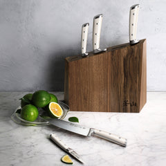 S1 Series 6-Piece German Steel Forged Knife Block Set, Forged German Steel, Walnut Block, 59663