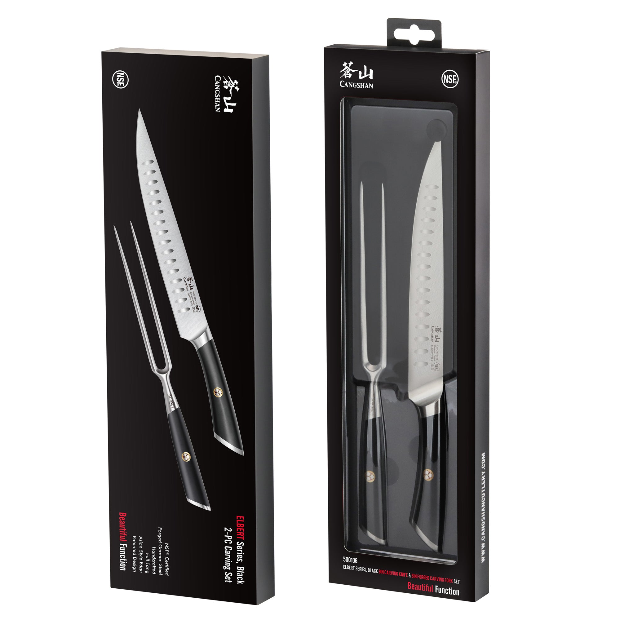 ELBERT Series 2-Piece Carving Set, Forged German Steel