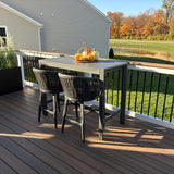 PURPLE LEAF Counter Stools Bar Stools Rattan Bar Stools Wicker Bar Chairs Woven Aluminum Barstools with Back and Cushions