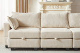 HARLOW 114" Corduroy Sofa w/ Storage