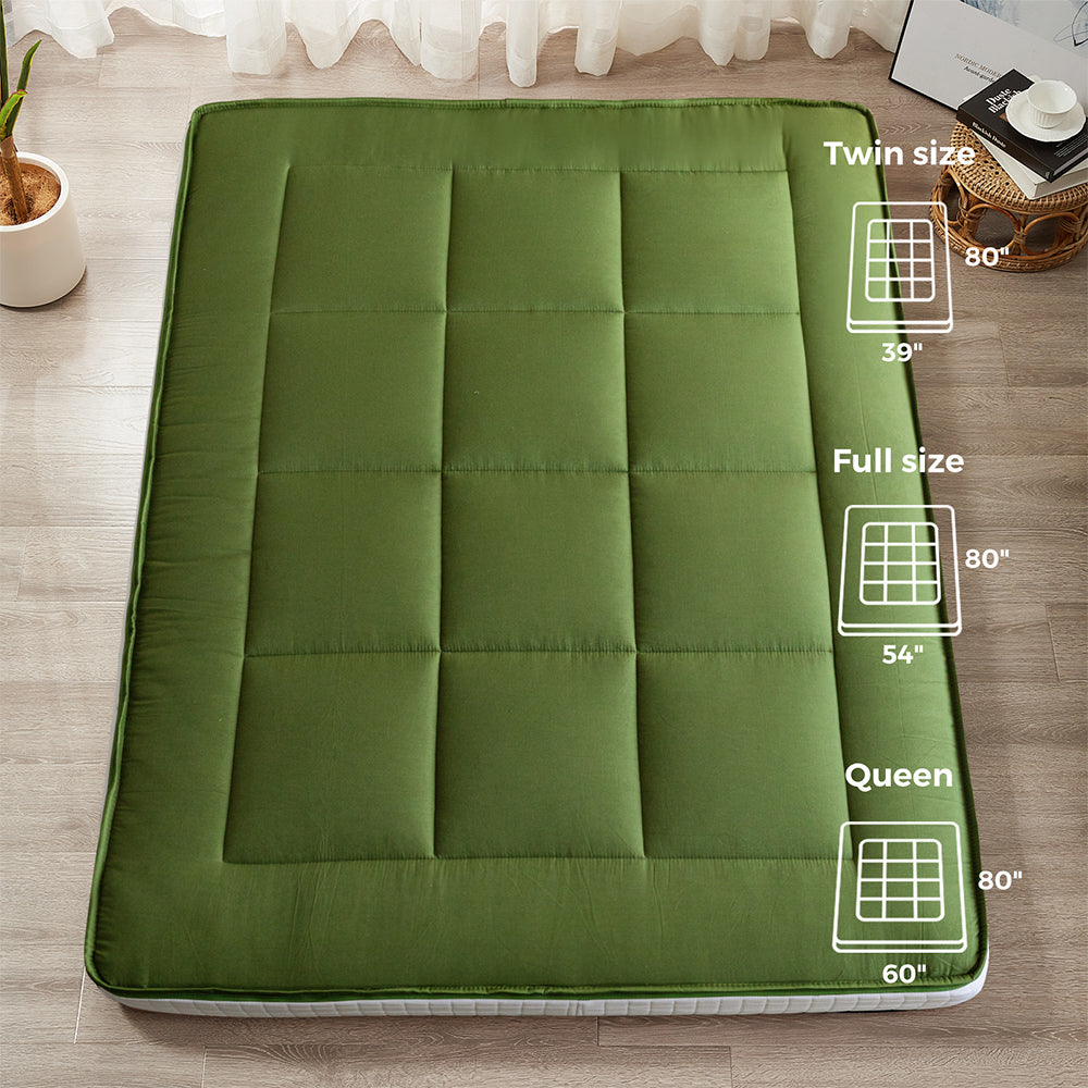 SereneComfort Premium FeatherTouch 6" Futon Mattress, Green