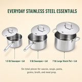 5-Ply Stainless Steel Pot Set