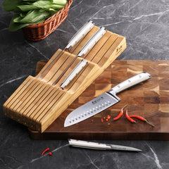 S1 Series 5-Piece Knife Set with Bamboo in Drawer Knife Block, Forged German Steel, 1023022