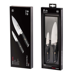 L Series 2-Piece Starter Knife Set, Forged German Steel, Black, 1027419