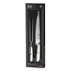 L1 Series 2-Piece Carving Set, White, Forged German Steel, 1026962