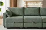 HARLOW 114" Corduroy Sofa w/ Storage