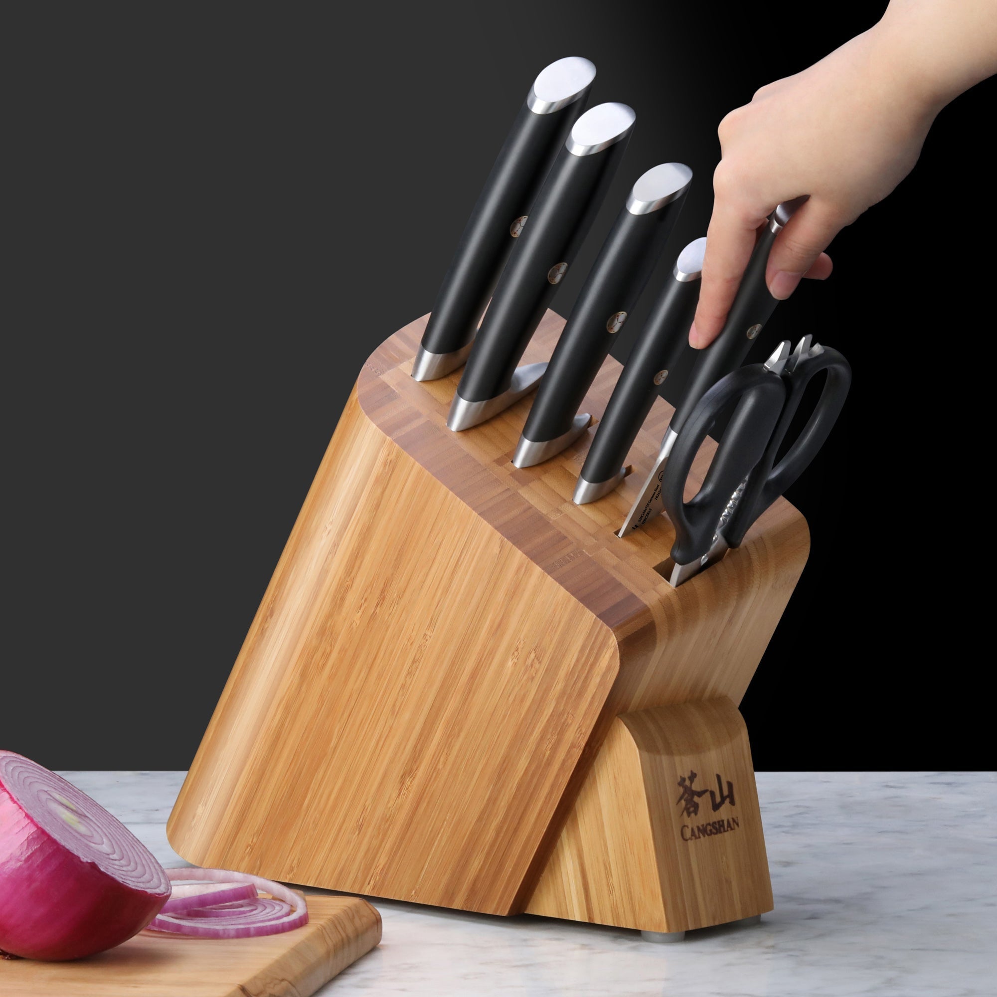 L Series 7-Piece Knife Block Set, Forged German Steel, 1026603