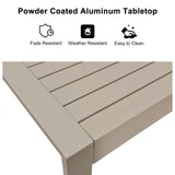 PURPLE LEAF Counter Stools Bar Stools Rattan Bar Stools Wicker Bar Chairs Woven Aluminum Barstools with Back and Cushions