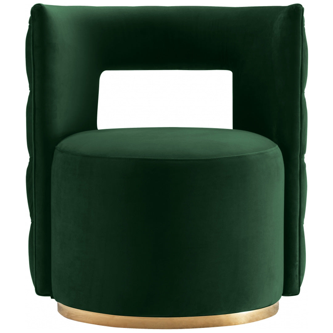 Theo Velvet Swivel Accent Chair