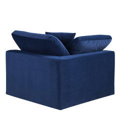 Comfy Velvet Corner Chair