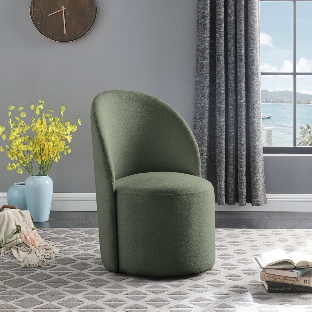 Hautely Boucle Fabric Accent | Dining Chair