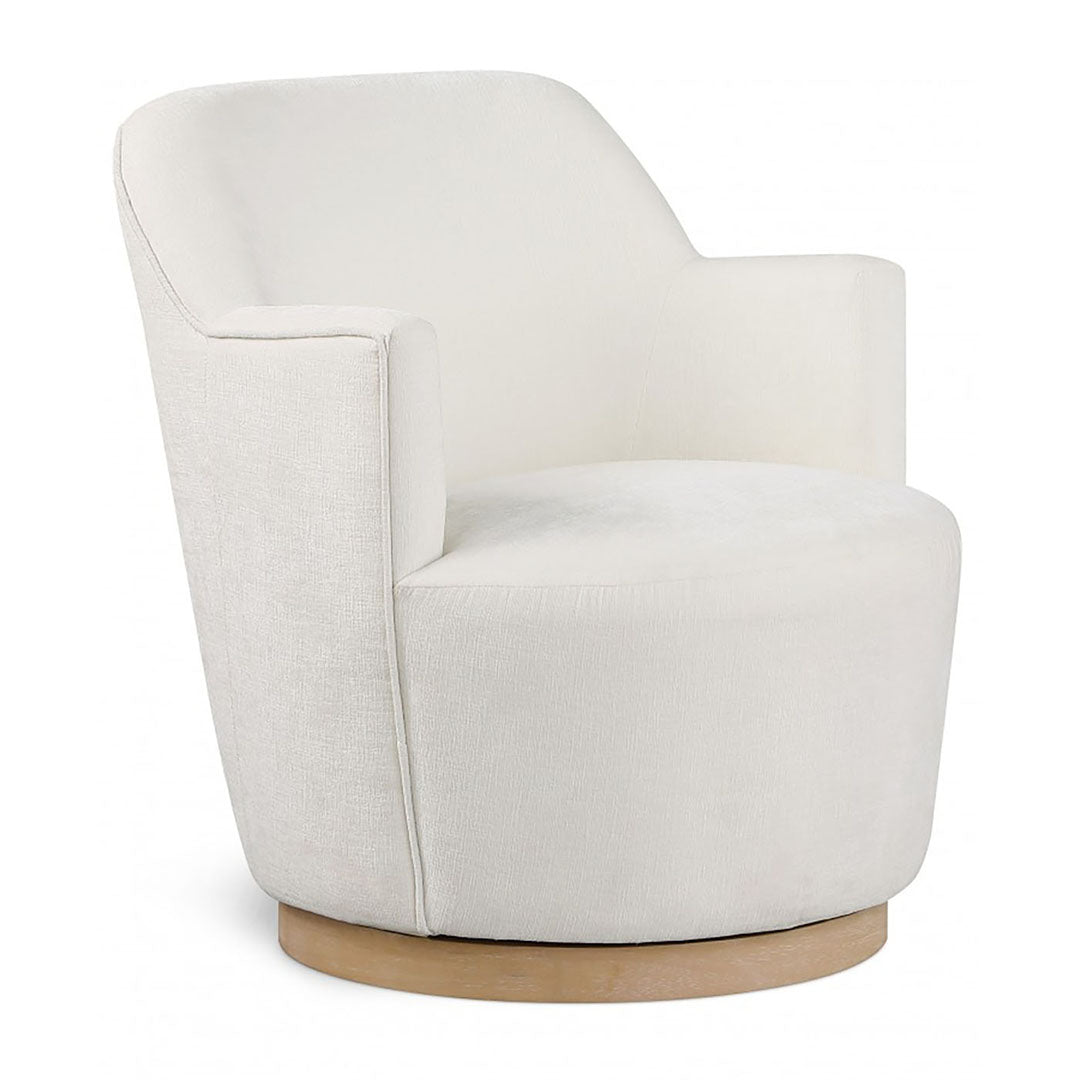 Clarita Chenille Fabric Swivel Accent Chair