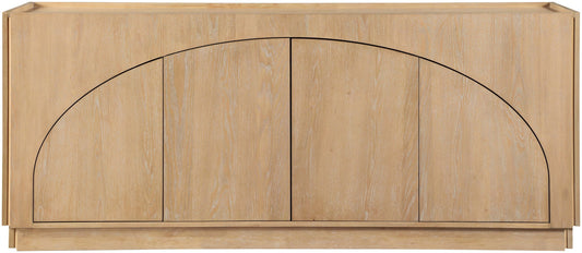 Everson - Oak Veneer And Solid Wood Sideboard/Buffet - Natural