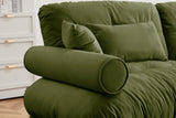 CLOUDIES 94" Loveseat with 2 Ottomans