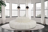 Arc - Faux Leather 8 Piece Round Modular Sofa