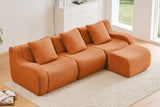 ROMA 115.3" 3-Seater Sofa with 1 Ottoman