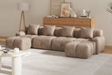 NEXO 135" 4-Seater Sofa with 2 Ottomans