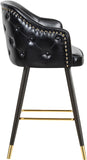 Barbosa Faux Leather Contemporary Counter/Bar Stool Set - Stylish Design with Gold Accents
