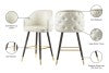 Barbosa Faux Leather Contemporary Counter/Bar Stool Set - Stylish Design with Gold Accents