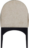 Waldorf - Chenille Dining Arm Chair With Black Legs