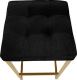 Nicola Velvet Contemporary Stool Set of 2 - Elegant Design with Tufted Cushion for Ultimate Comfort