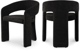 Rendition Fabric Dining Chair - Contemporary Curved Design for Modern Homes and Elegant Spaces