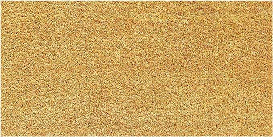 Large Beige Coir Doormat - 22x47" Basic Plain