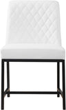 Bryce Contemporary Dining Chair Set - Stylish Quilted Design with Comfortable Cushions and Metal Frame