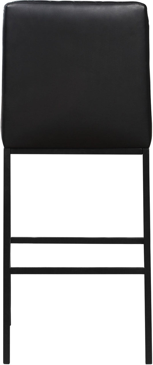 Bryce Contemporary Dining Stool Set - Stylish Quilted Design with Comfort & Sturdy Metal Support
