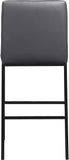 Bryce Contemporary Dining Stool Set - Stylish Quilted Design with Comfort & Sturdy Metal Support